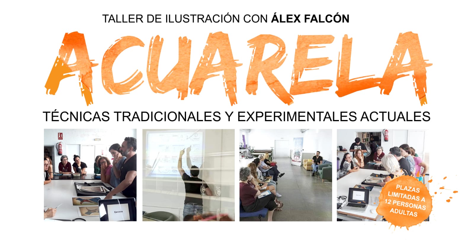Taller de Ilustración con Álex Falcón: Acuarelas y Mixtas