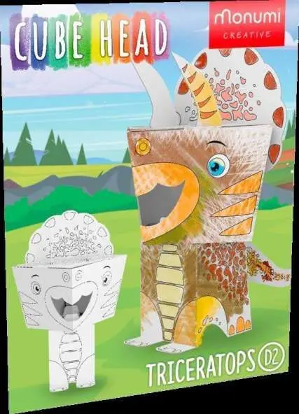 Cube Head. Triceratops D2