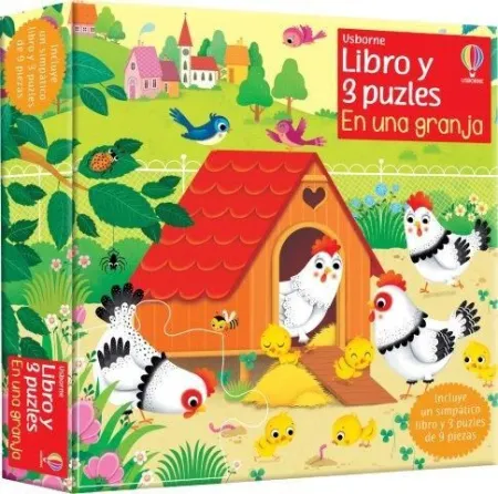 En una Granja. Libro y 3 Puzles (Caja)