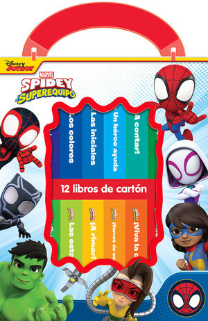 SPIDEY Y SU SUPEREQUIPO (12 LIBROS DE CARTÓN)