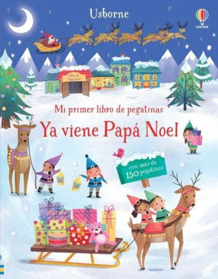 Ya Viene Papá Noel con Más de 150 Pegatinas
