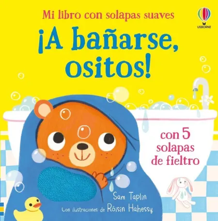 A Bañarse Ositos! con Solapas de Fieltro