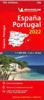 Mapa 734 España - Portugal 2022