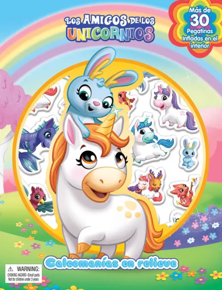 Los Amigos de los Unicornios. Calcomanías en Relieve