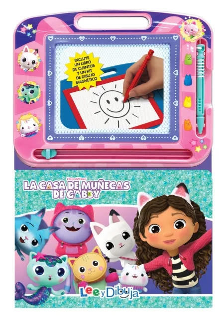 La Casa de Muñecas de Gabby. Lee y Dibuja (Libro+Pizarra Magnética)