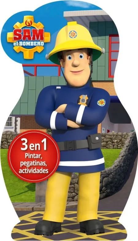 Sam el Bombero. 3 en 1 Pintar, Pegatinas, Actividades