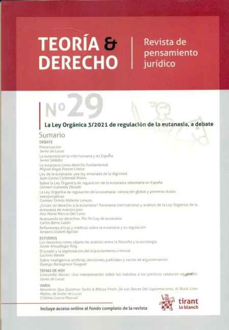 Teoria y Derecho N. 29 - Junio - Revista de Pensamiento Jurídico