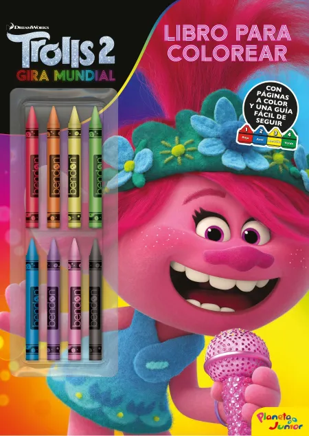 Trolls 2. Libro para Colorear (Ceras)