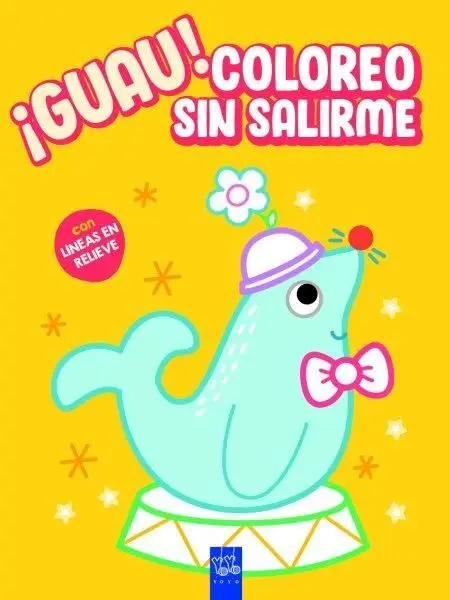 Guau! Coloreo sin Salirme. Amarillo