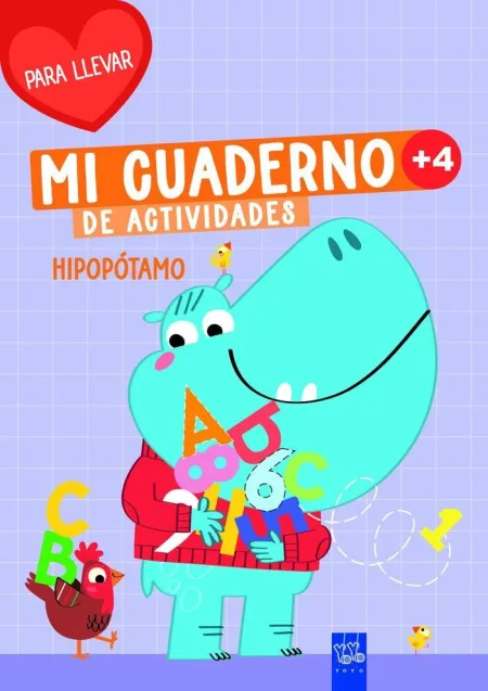 Mi Cuaderno de Actividades para Llevar. Hipopótamo +4