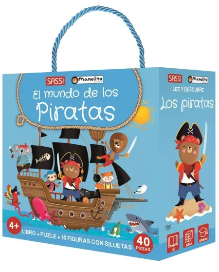 El Mundo de los Piratas. Libro + Puzle + Siluetas