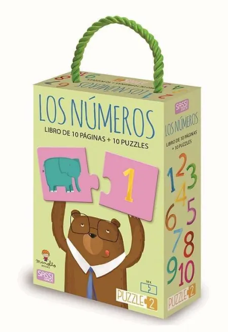 Los Números - Libro de 10 Páginas + 10 Puzzles