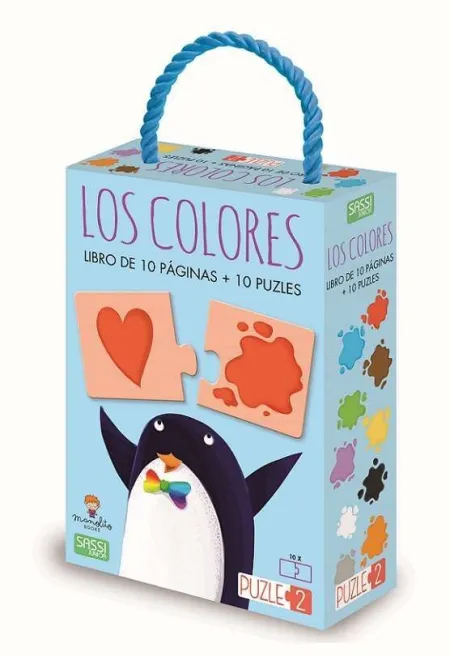 Los Colores - Libro de 10 Paginas + 10 Puzzles