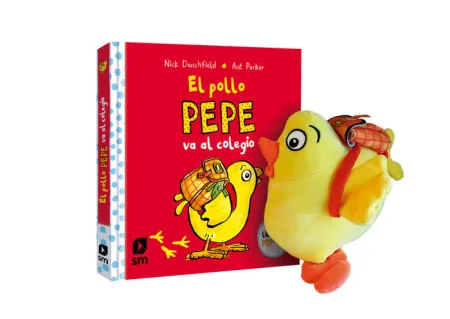 Pack - el Pollo Pepe Va Al Colegio + Muñeco