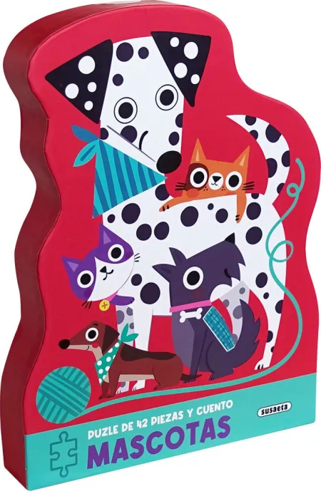 Mascotas. Puzle de 42 Piezas y Cuentos