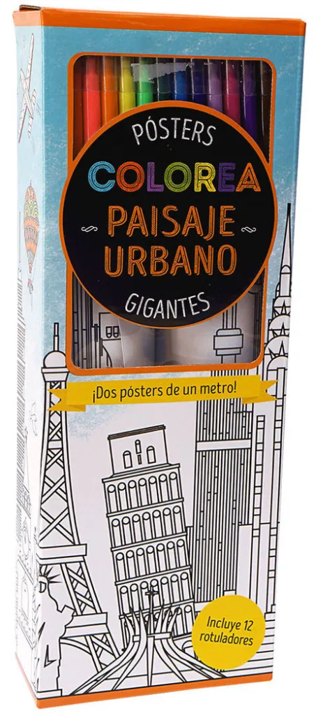 Paisaje Urbano. Colorea. Posters Gigantes