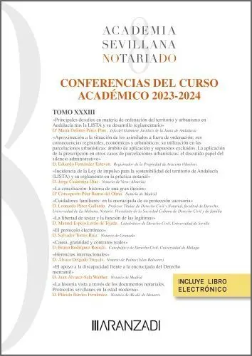 Anales 2023-2024 T. Xxxiii, Academia Sevillana Notariado