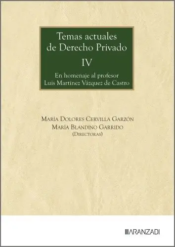 Temas Actuales de Derecho Privado Iv