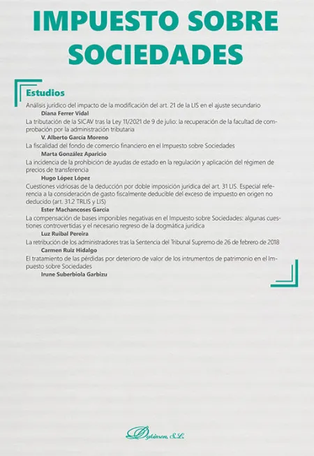 Impuesto Sobre Sociedades. Monográfico 2022 Nueva Fiscalidad