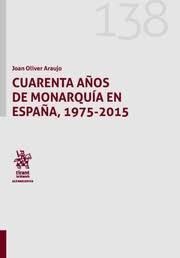 CUARENTA AÑOS DE MONARQUIA EN ESPAÑA 1975-2015