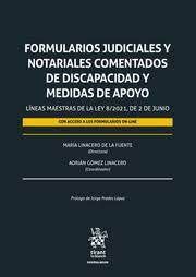FORMULARIOS JUDICIALES Y NOTARIALES COMENTADOS DE DISCAPACIDAD Y MEDIDAS DE APOYO