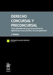DERECHO CONCURSAL Y PRECONCURSAL (2 VOL.)