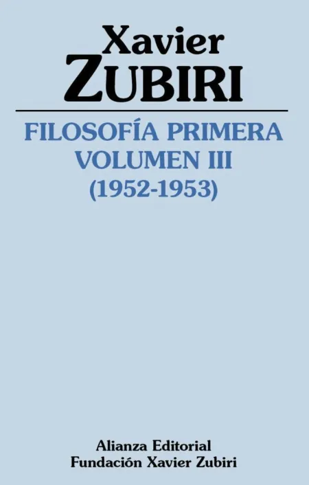Filosofía Primera T. iii (1952-1953)