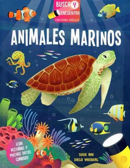 Animales Marinos. Busca y Encuentra Linterna Mágica