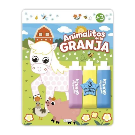 Colorea con Puntos - Animalitos de la Granja