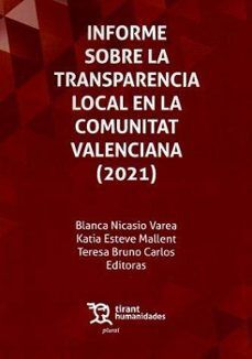 INFORME SOBRE LA TRANSPARENCIA LOCAL EN LA COMUNITAT VALENCIA (2021)