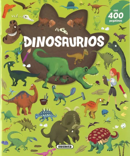 Dinosaurios con 400 Pegatinas