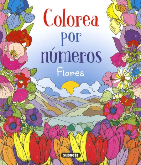 Colorea por Numeros. Flores