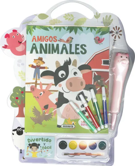 Amigos Animales. Libros Colorear Divertido y Fácil