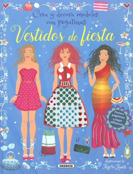 Vestidos de Fiesta. Crea y Decora Modelos con Pegatinas