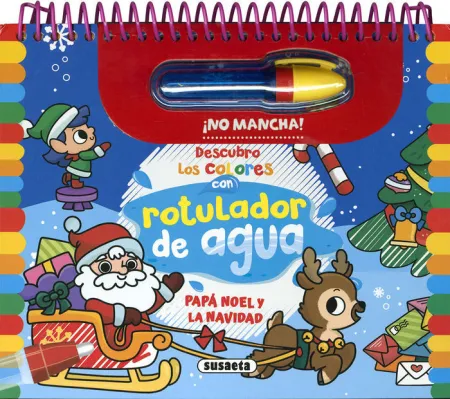 Papa Noel y la Navidad. Rotulador de Agua