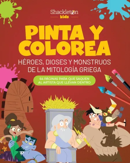 Pinta y Colorea Heroes, Dioses y Monstruos de la Mitologia Griega