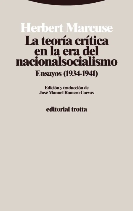Teoria Critica en la Era del Nacionalisocialismo