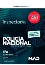 INSPECTOR/A POLICÍA NACIONAL ESCALA EJECUTIVA TEMARIO VOLUMEN 1 2021
