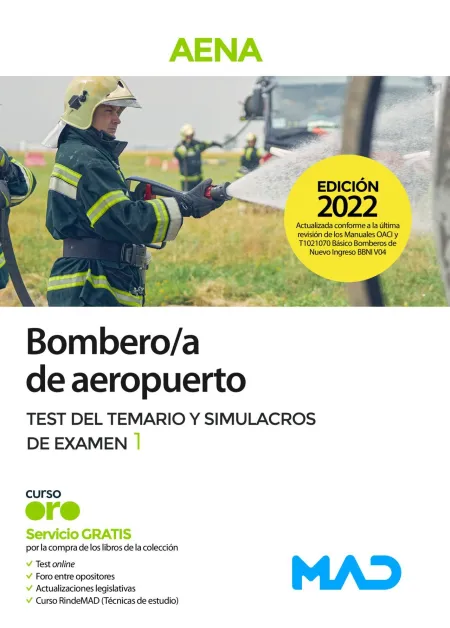 Bombero/A de Aeropuerto Test del Temario y Simulacros de Examen 1