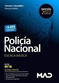 POLICIA NACIONAL ESCALA BASICA TEMARIO VOLUMEN I CIENCIAS JURIDICAS