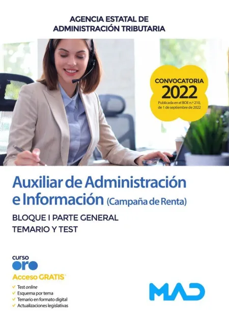 Auxiliar de Administración e Información (Campaña de Renta) 2022