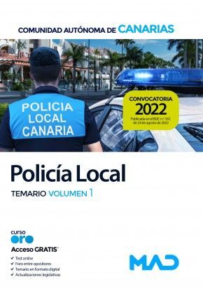 POLICÍA LOCAL. TEMARIO VOL.1. CANARIAS