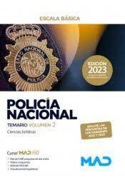POLICIA NACIONAL ESCALA BASICA TEMARIO VOLUMEN 2 CIENCIAS JURIDICAS