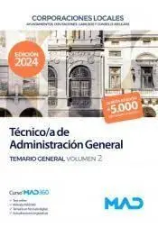Técnico de Administración General de Corporaciones Locales. Temario General Vol. 2