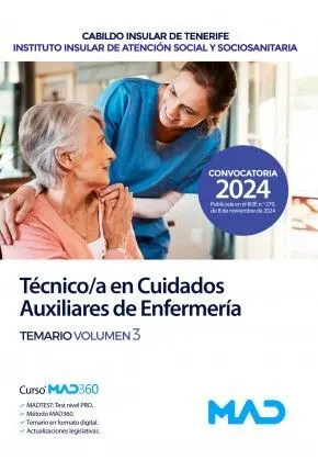 Técnico/A en Cuidados Auxiliares de Enfermería. Temario Vol. 3 Cabildo Tenerife