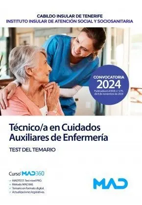 Técnico/A en Cuidados Auxiliares de Enfermería. Test del Temario. Cabildo Tenerife