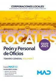 Peón y Personal de Oficios. Temario General Vol. 1