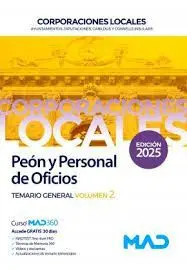 Peón y Personal de Oficios. Temario General Vol. 2