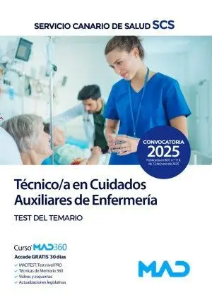 Técnico/A en Cuidados Auxiliares de Enfermería. Test