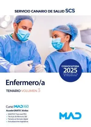 Enfermero/A. Temario Vol. 3 Servicio Canario de Salud